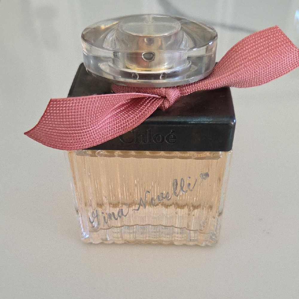 Vintage Chloe Perfume With Pink Ribbon